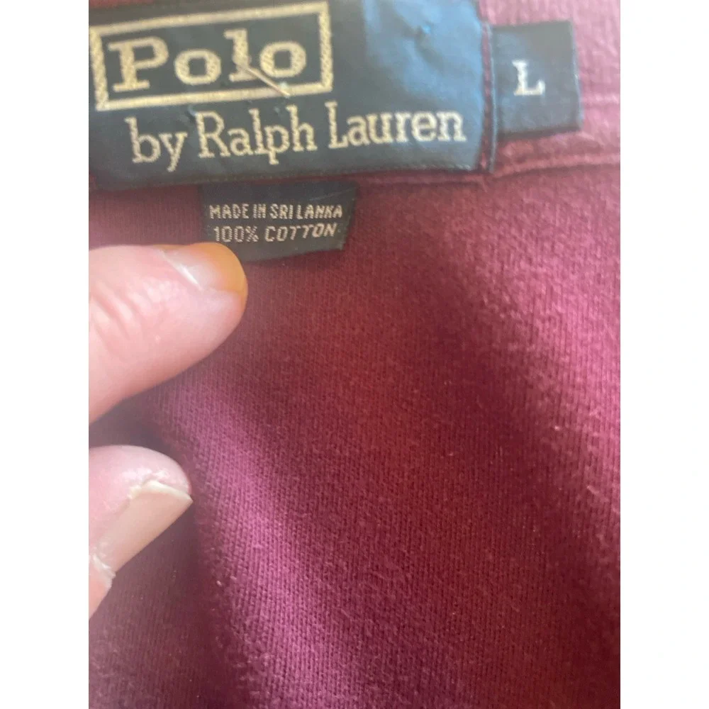 Ralph Lauren polo Men's  Large short sleeve‎ shirt. Brown Casual.